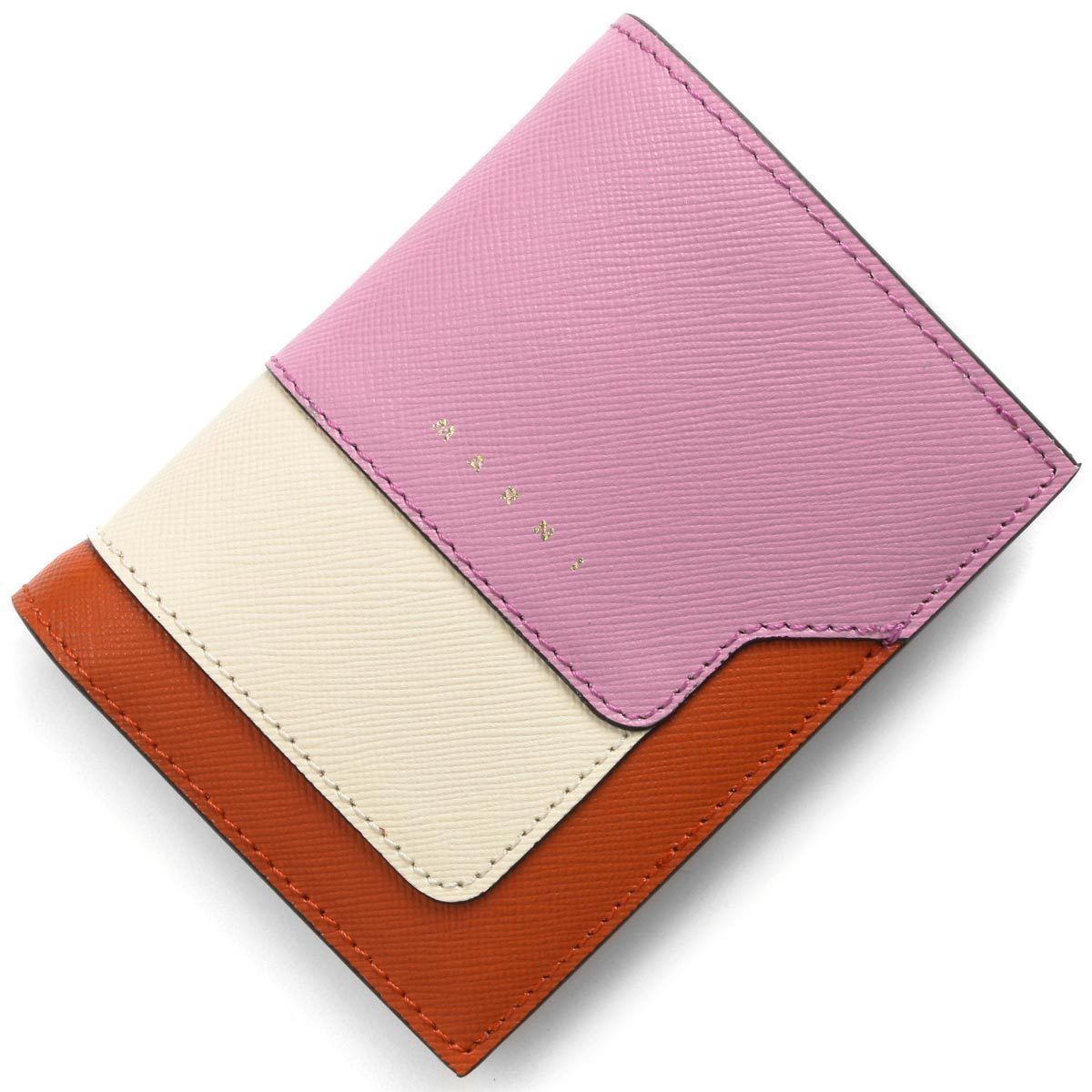 MARNI 二つ折り財布 ライトライラックピンク レディース