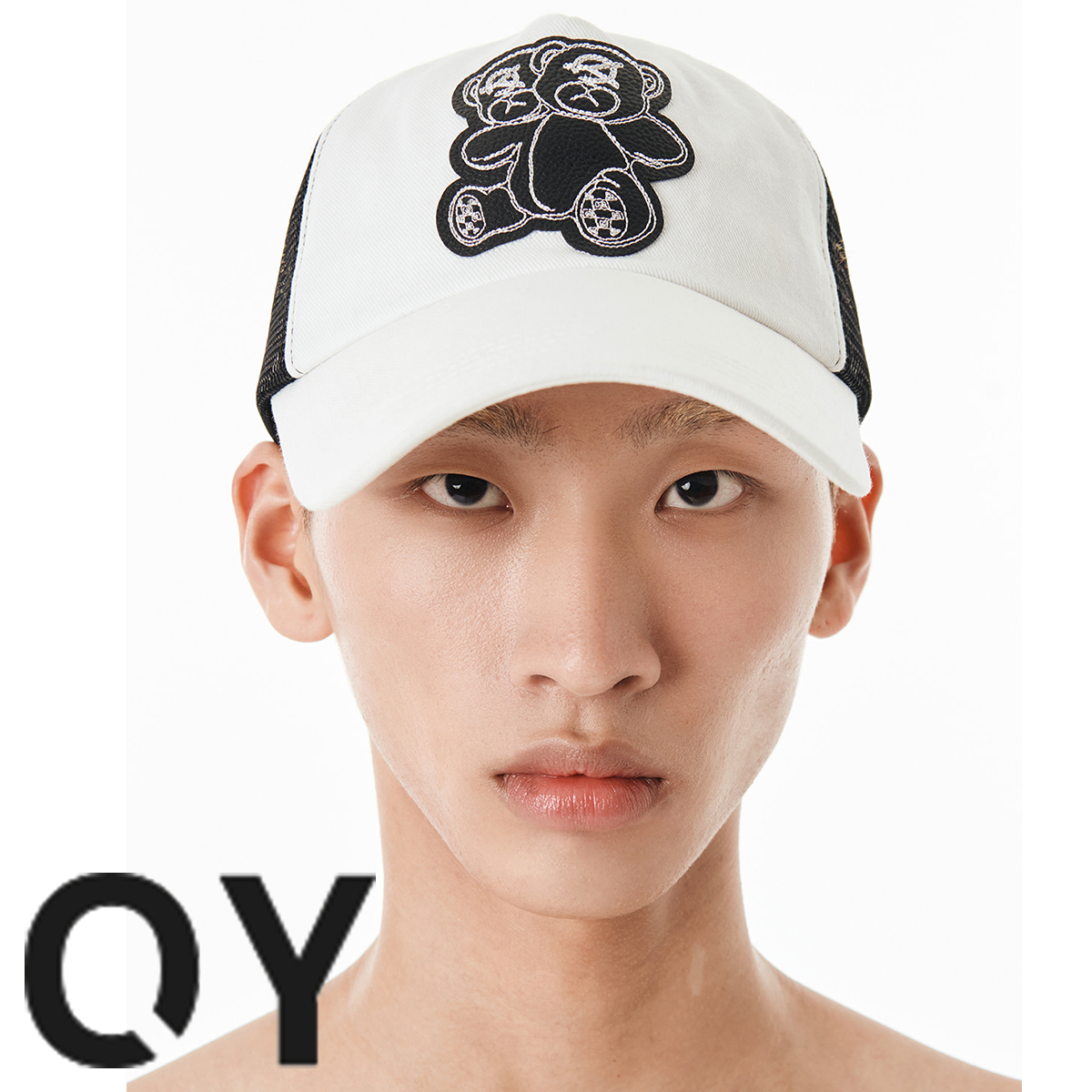 ★OY★MODIFY ODOLLY MESH CAP-WHITE★正規品/韓国直送料込/人気