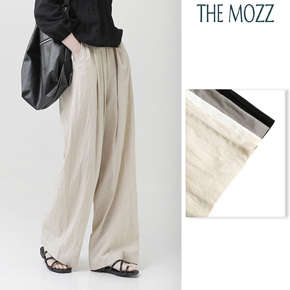 【THE MOZZ】Barber Banding Wide Pants