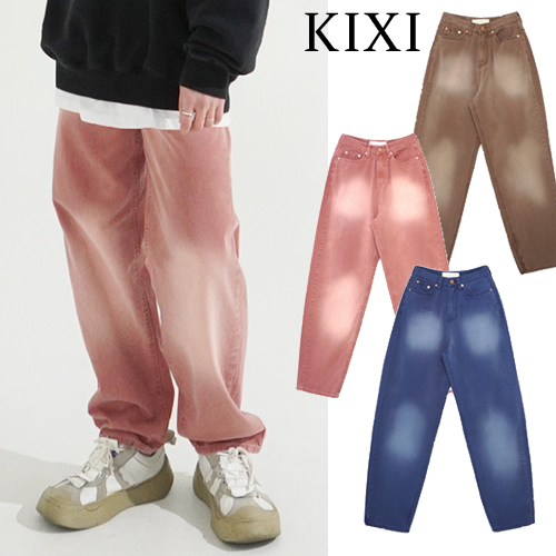 【KIXI】★(UNISEX) Cation Brush Tapered Pants