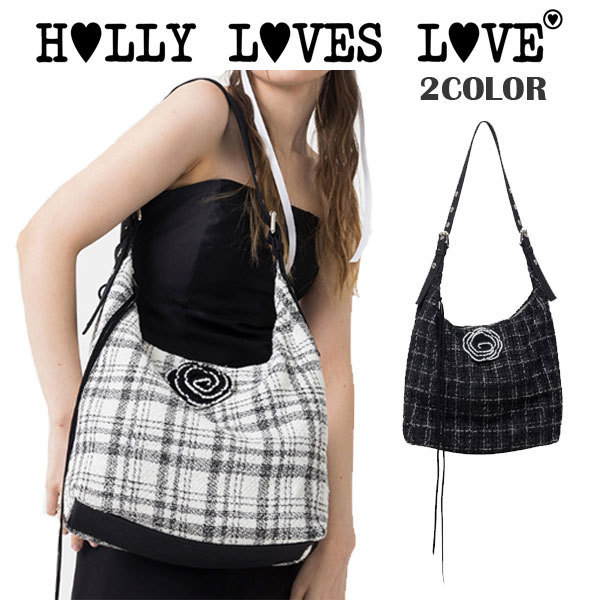 ショルダーバッグ・ポシェット HOLLY LOVES LOVE Fudge Bag [Tweed]_2 colors BXK008
