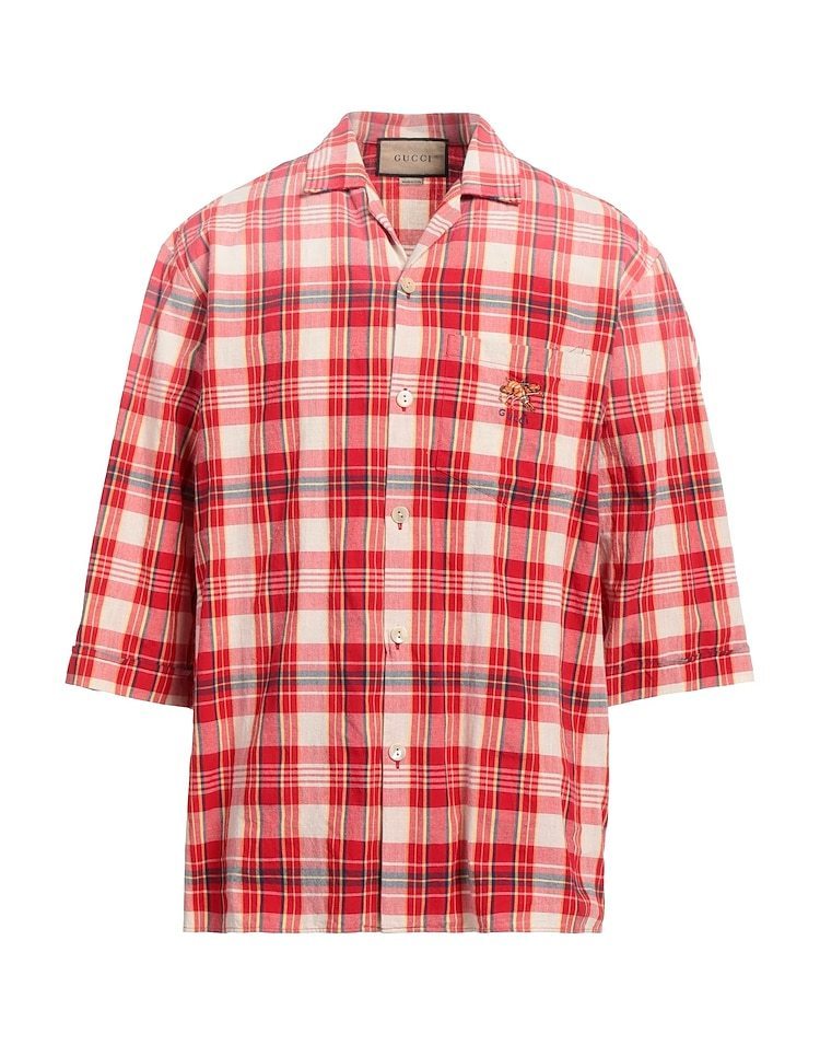 直売半額 GUCCI◇チェック柄シャツ メンズファッション | purchgadgets.com