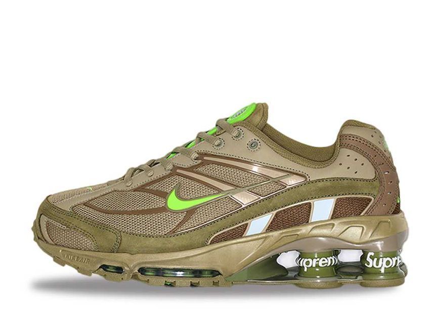 スニーカー Supreme Nike Shox Ride 2 Neutral Olive Electric GreenPilgrim