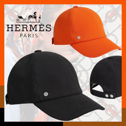 Hermes Hat Men's Miles Robot Cap Black with Leather Clou de