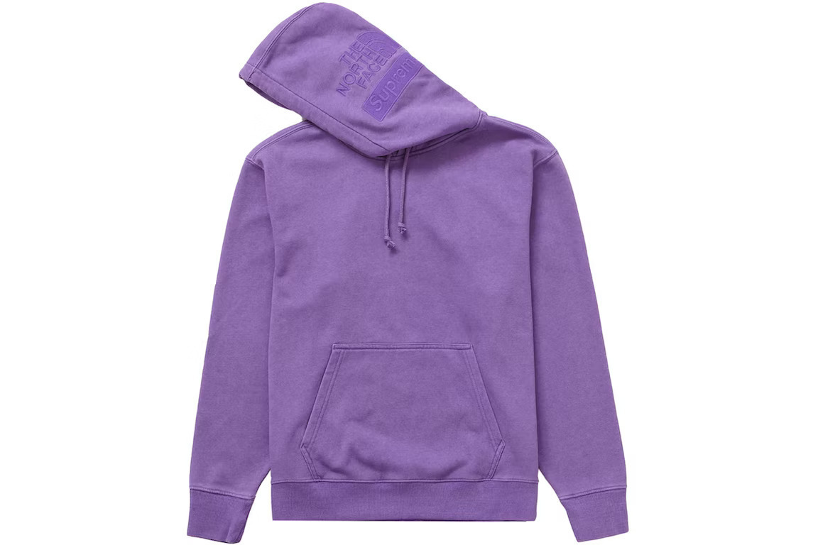 パーカー・フーディ Supreme North Face Pigment Printed Hooded Sweatshirt Purple