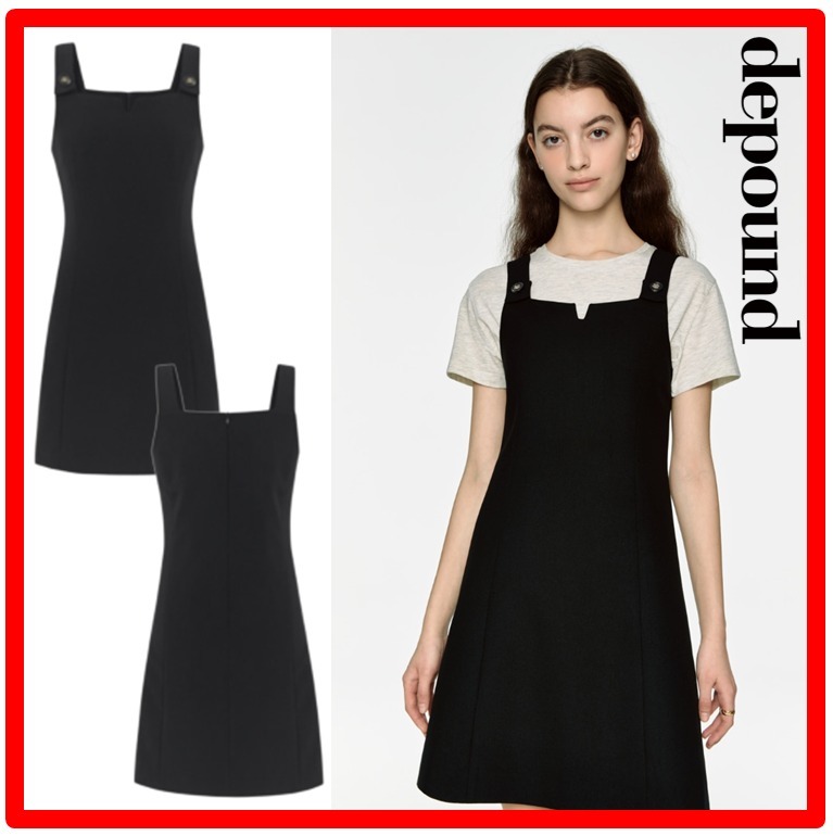 ☆人気☆【depound】☆dp button sleeveless mini dres.s☆