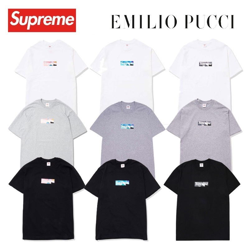 Tシャツ・カットソー 21SS Supreme x Emilio Pucci Box Logo Tee SUP-SS21-362