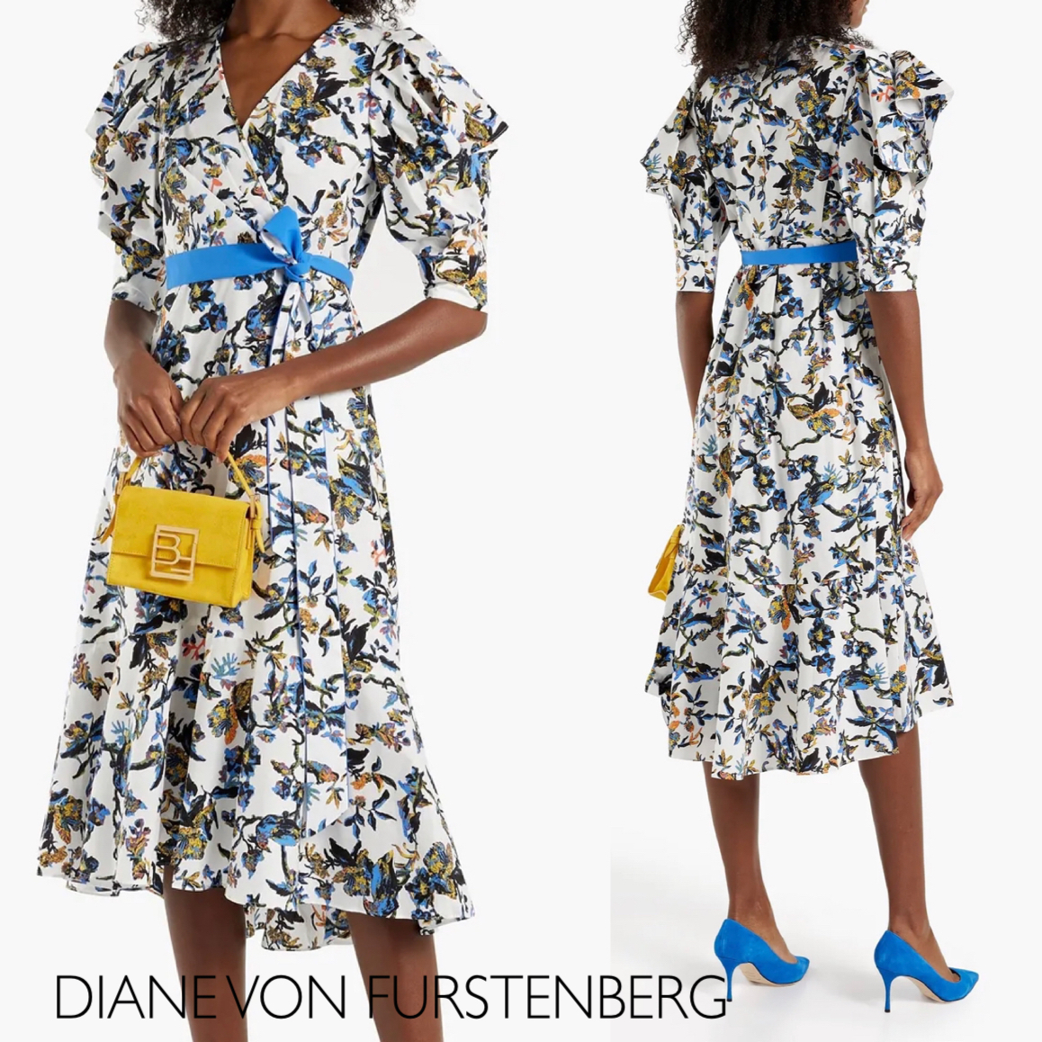 コットン★Vネック★ワンピース★ DIANE VON FURSTENBERG