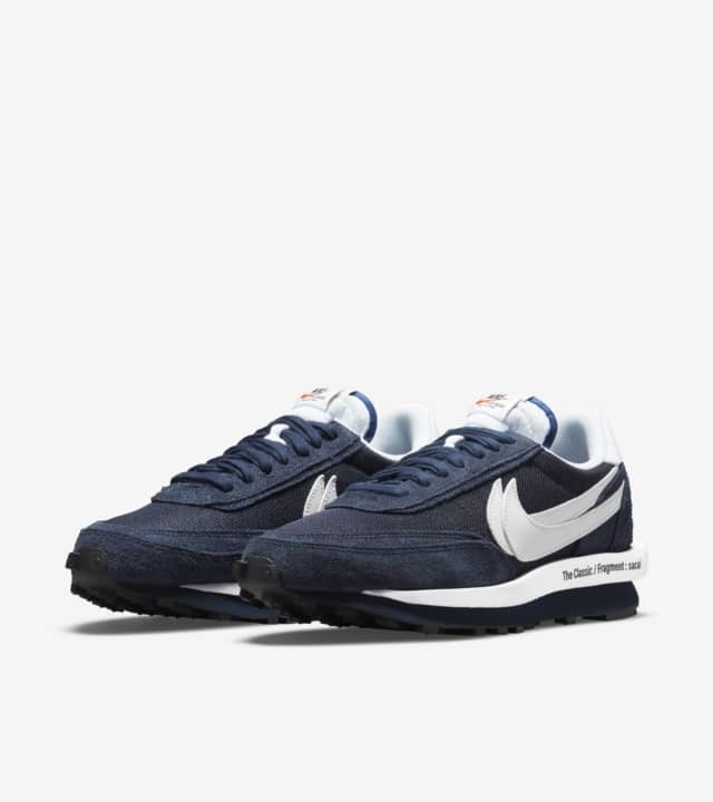FRAGMENT × SACAI × NIKE LD WAFFLE BLACKENDED BLUE