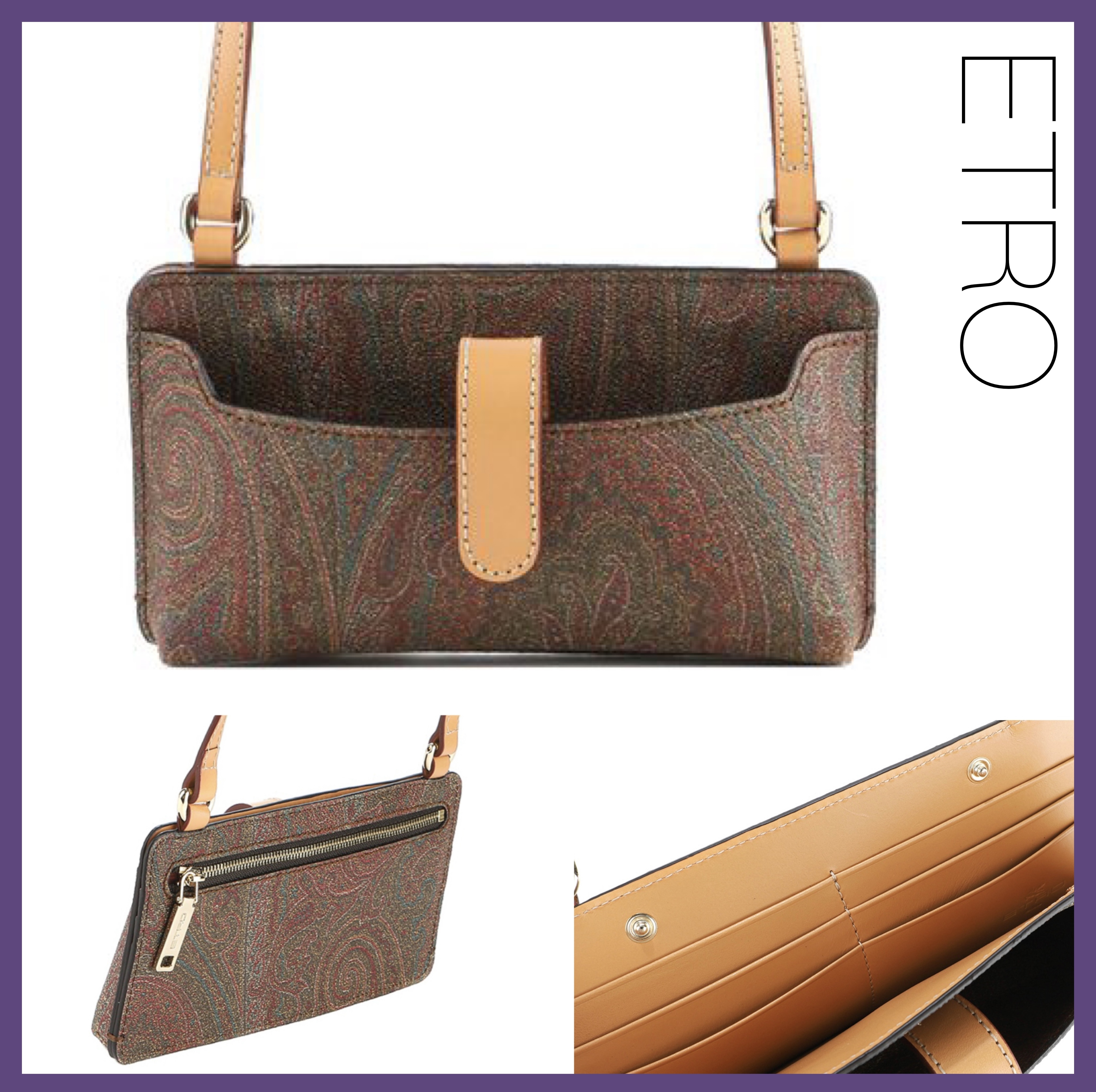 【関税込み】☆ETRO☆ペイズリー ショルダーバッグ クロスバッグ