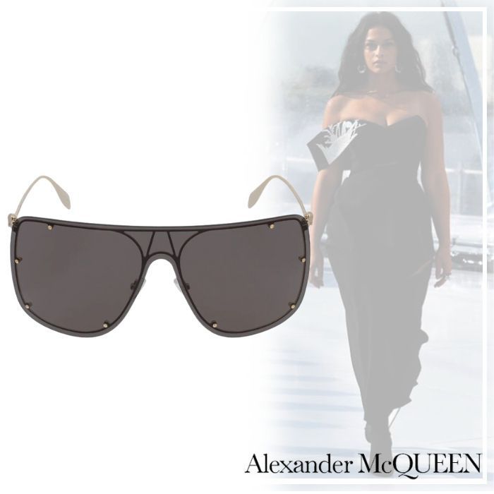 クールな【Alexander McQueen】AM0313S サングラス 23春夏新作-