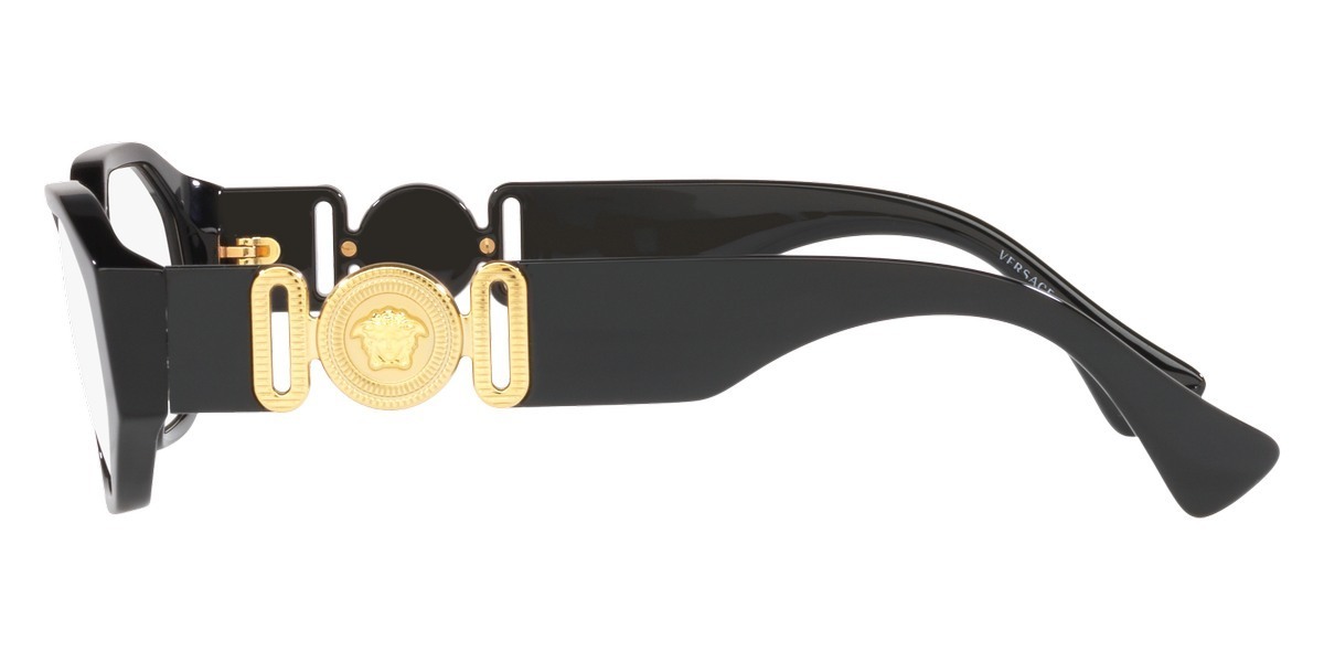 関税・送料込み＊VERSACE＊サイド ロゴ フレーム メガネ