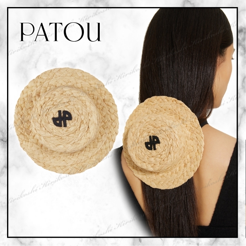 ◆PATOU 23SS◆バニラナチュラルラフィア◆ミニ◆カンカン帽◆