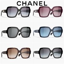 CHANEL*レディース大きめスクエアサングラス×６カラー