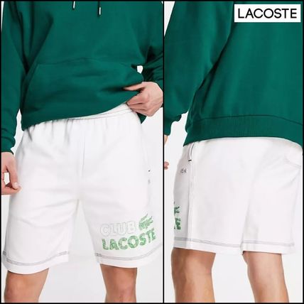 ホワイト（白）系 LACOSTE(ラコステ) ハーフ・ショートパンツ