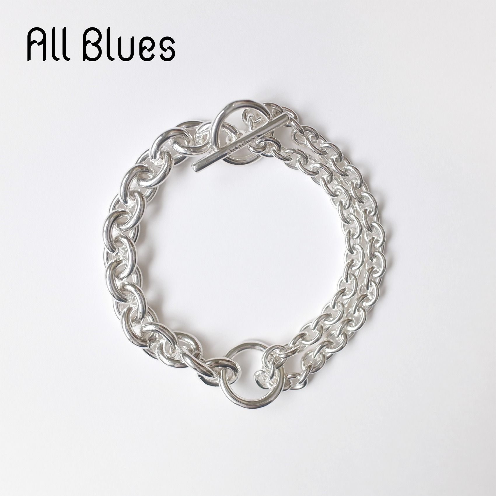 All blues ダブルブレスレット