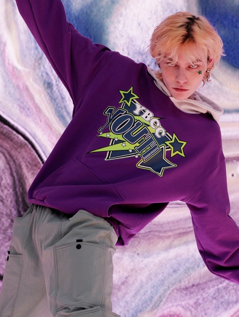 ★23SS★【YOUTHBATH】★Wild graphic hooded sweatshir.t★ ☆23SS☆【YOUTHBATH】☆Wild graphic hooded sweatshir.t