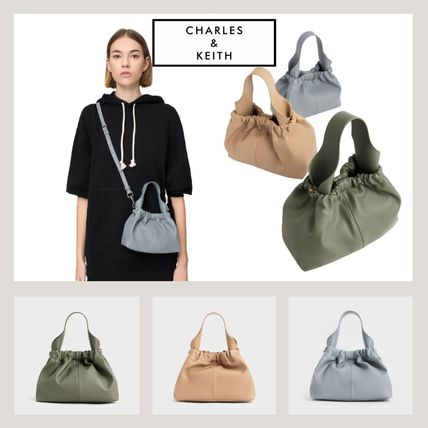 ギャザー ベージュ系 Charles&Keith(チャールズアンドキース