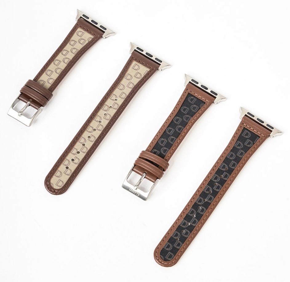 【LLOYD】Two Tone Canvas Leather Apple Watch Strap
