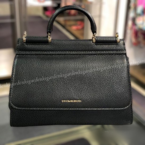 Dolce＆Gabbana★SICILY レザー トップハンドルバッグ★