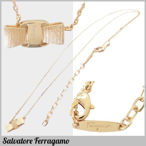 [★]国内発送＆関税込*ヴァラ・リボン ネックレス[FERRAGAMO]