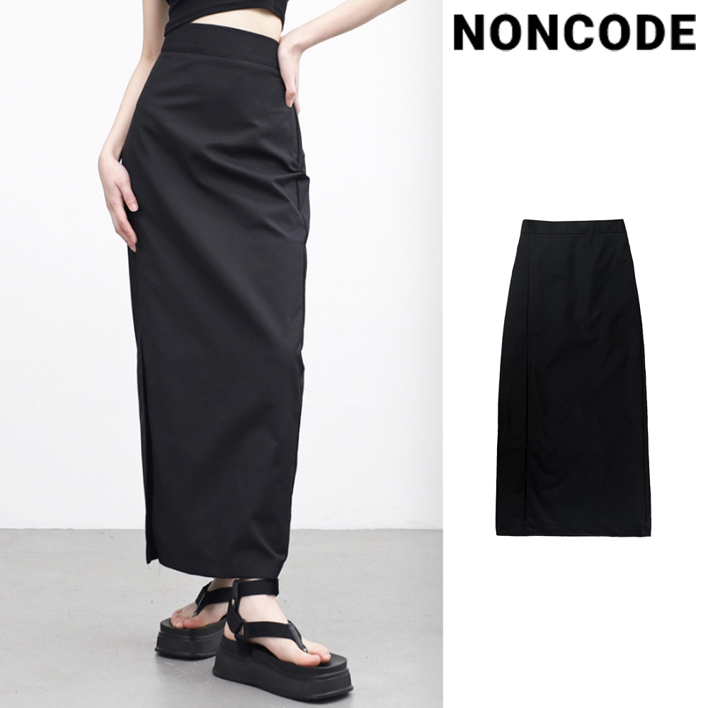 【NONCODE】Rodney Slit Banded Long Skirt