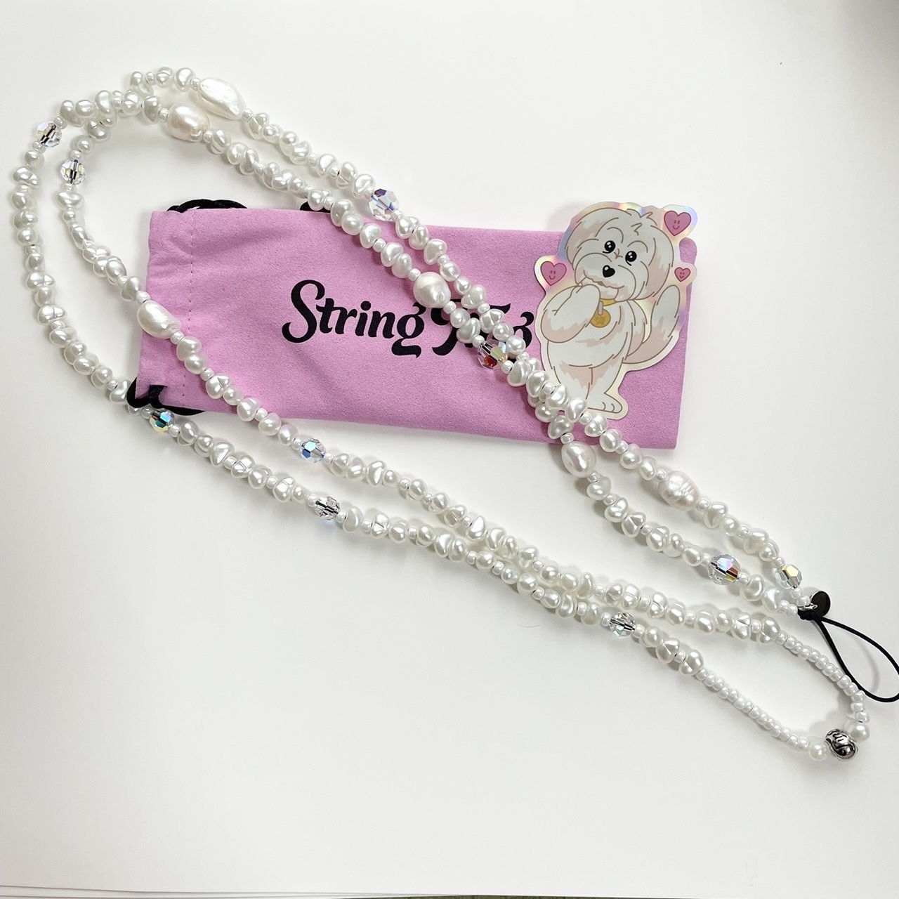 関税送料込【String Ting】パールトラップ クロスボディー