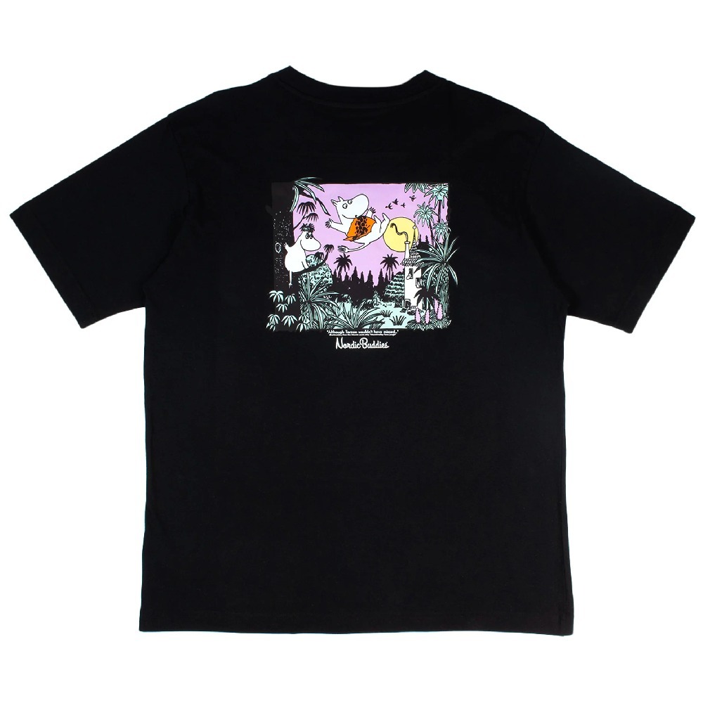 【2023SS】moomin ムーミン/ Tシャツ \"ジャングル” ブラック