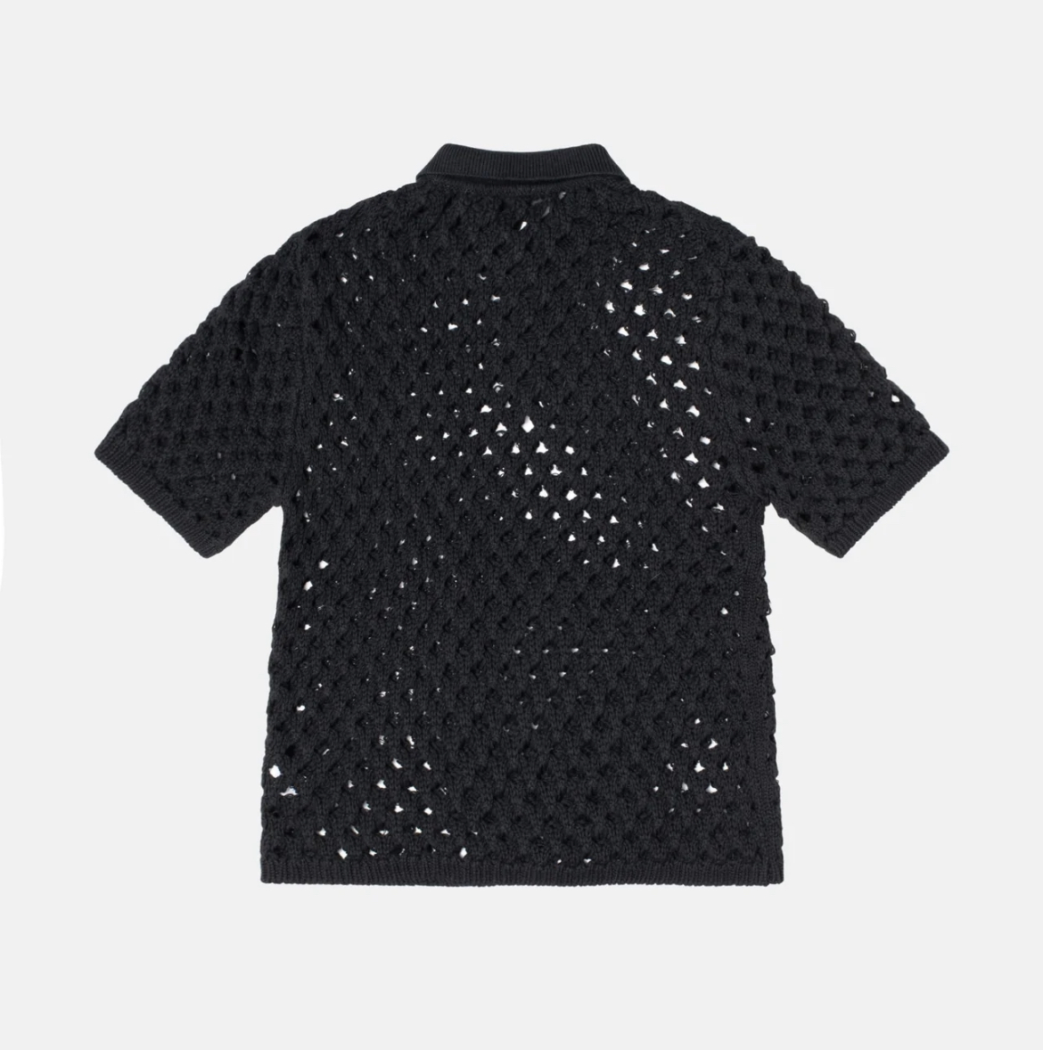 ☆23SS 最新作☆STUSSY BIG MESH POLO SWEATER (STUSSY