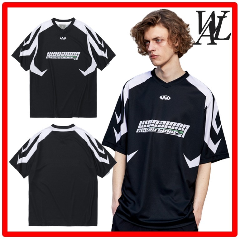 ★23SS★【WOOALONG】★Active embo V-neck T-shir.t★