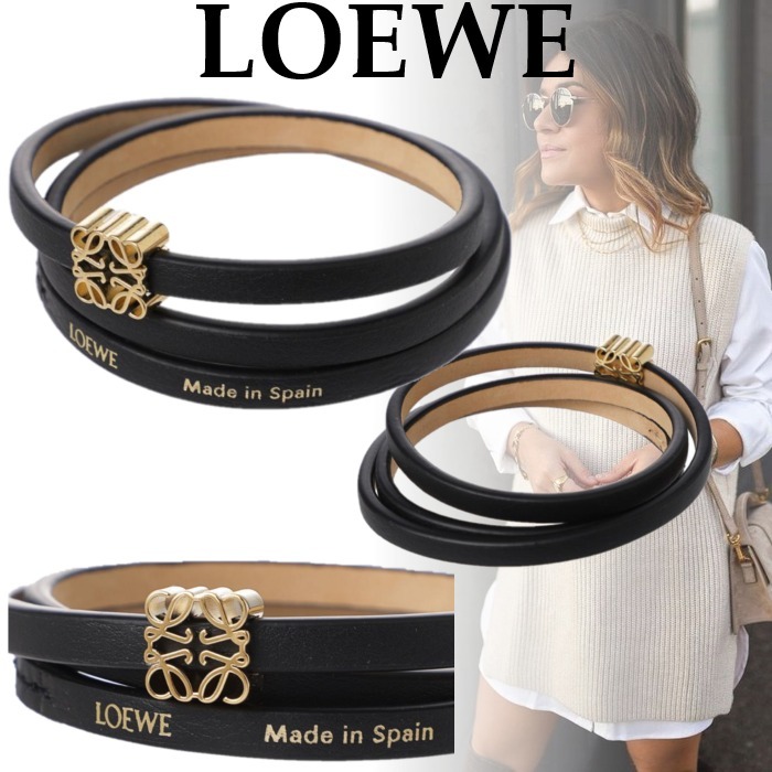**LOEWE** ツイスト バングル アナグラムダイス付き Giftにも☆