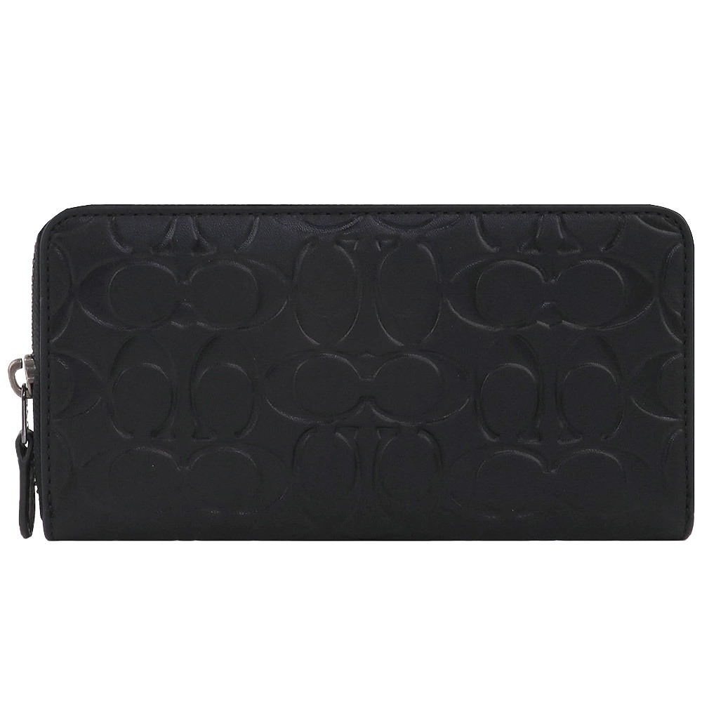 【国内即発】COACH 長財布 CE551 メンズ エンボス シグネチャー
