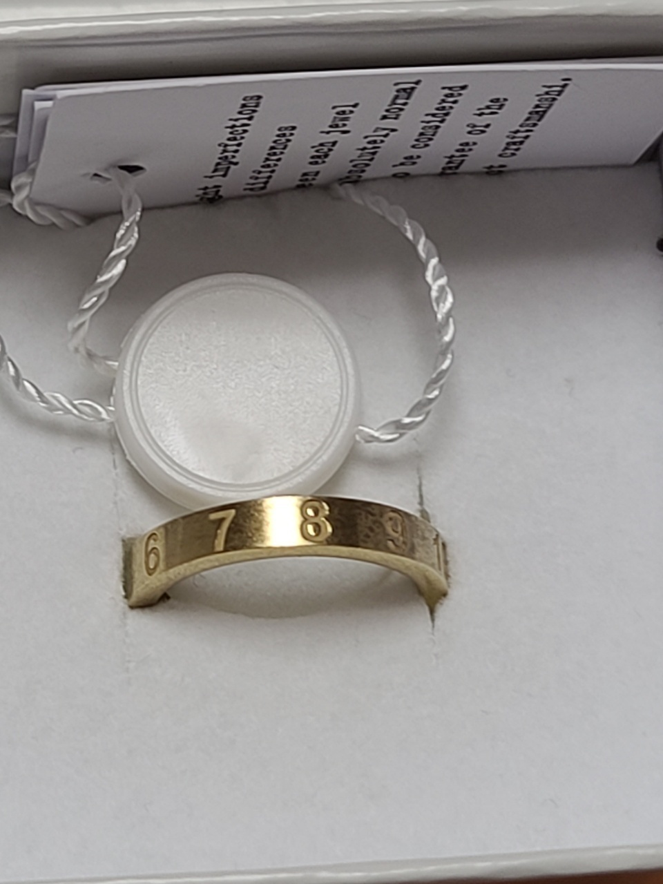 Maison Margiela★スリムナンバーリング - SM1UQ0040 S12895 950