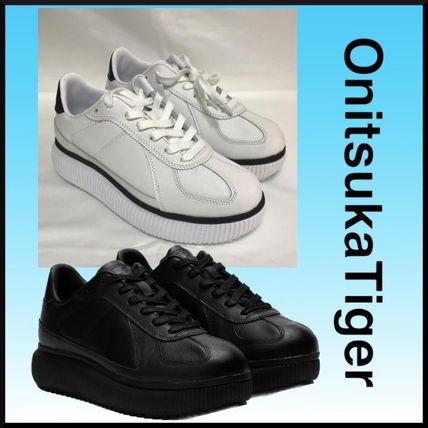 Onitsuka Tiger Sneakers Unisex Street Style Bi-color Plain Leather Bridal Logo