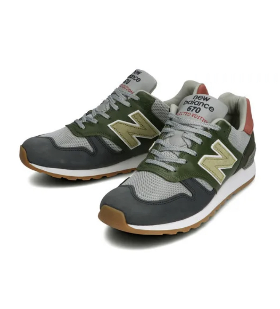 New Balance ☆ made in England M670SPK Green×Grey