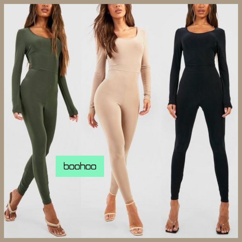 ★boohoo★ ウェイト スリンキー ユニタード ジャンプスーツ