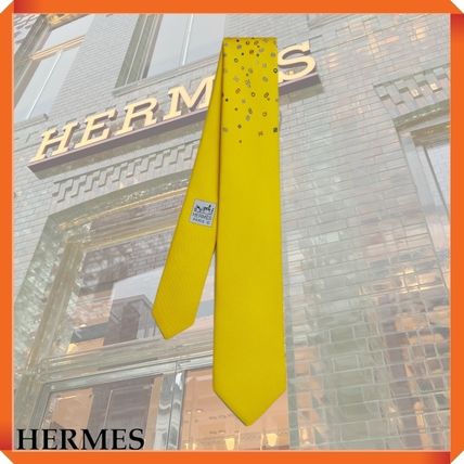 イエロー（黄色）系 HERMES(エルメス) ネクタイ(メンズ) - 海外