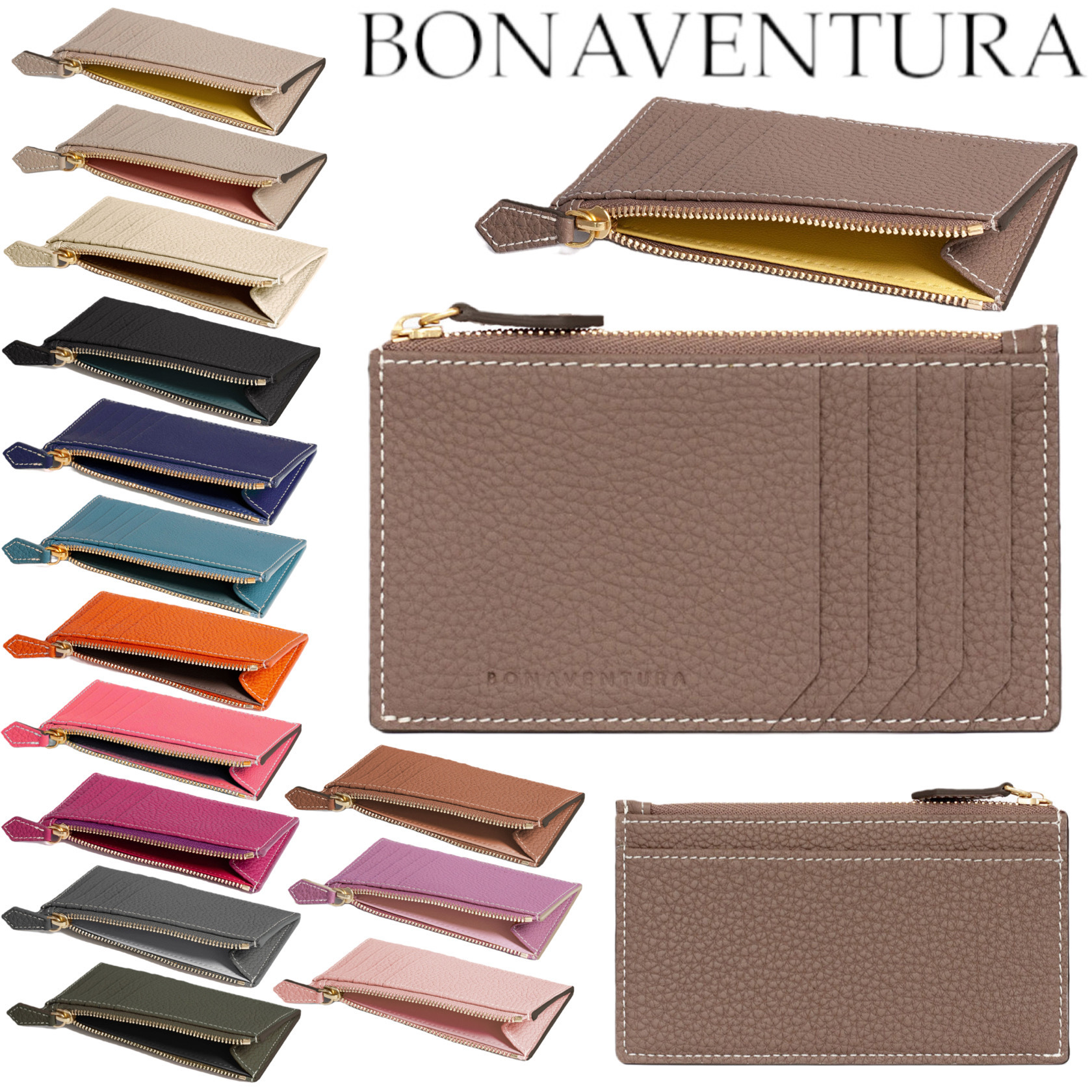 年末のプロモーション 定番人気 BONAVENTURA ミニジップ ウォレット