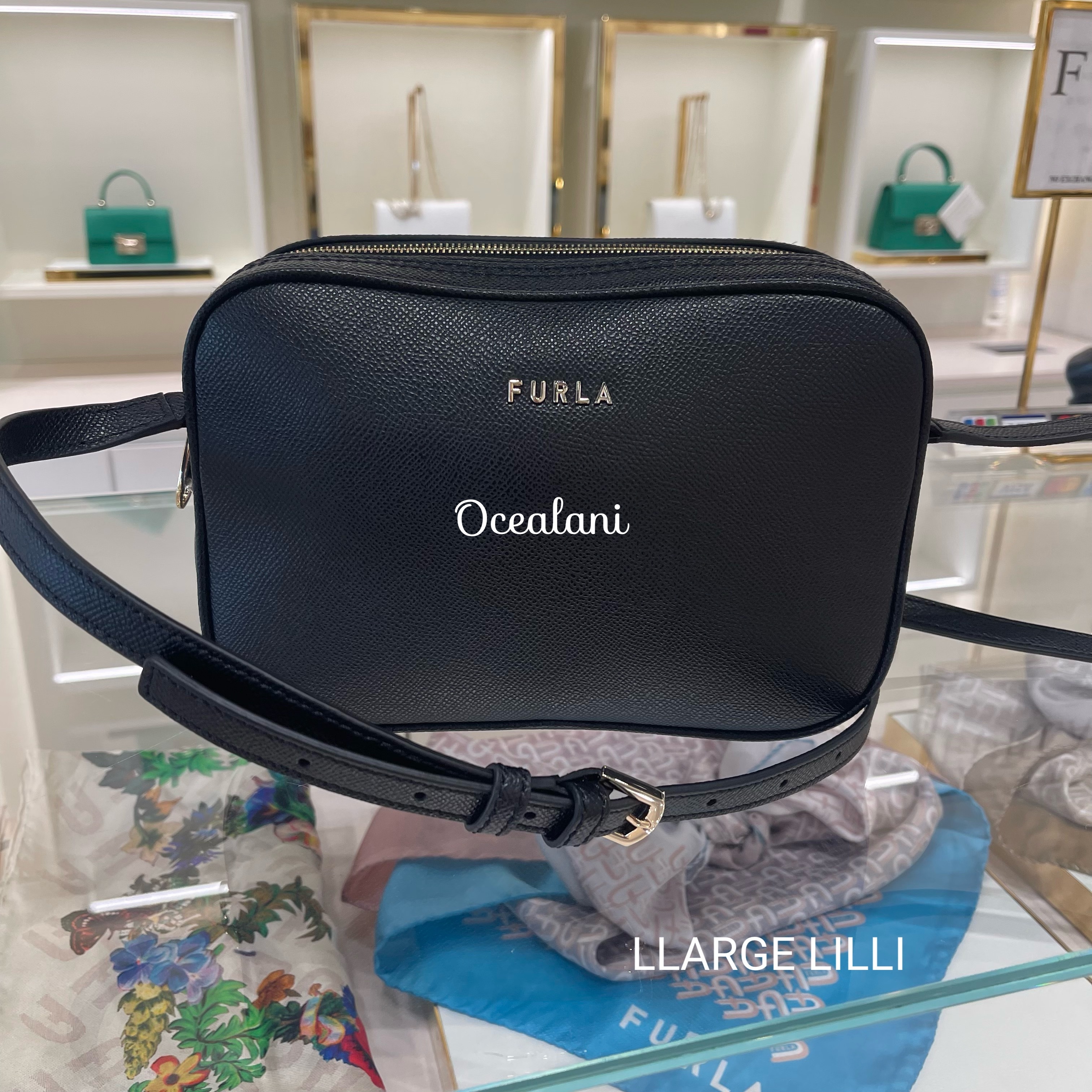 FURLA LILLI クロスボディ ダブルジッパー LARGE