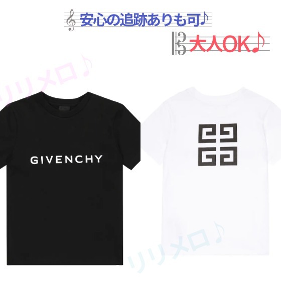 GIVENCHY 大人気 両面ロゴ ロゴT ロゴ入り Tシャツ 大人Ok