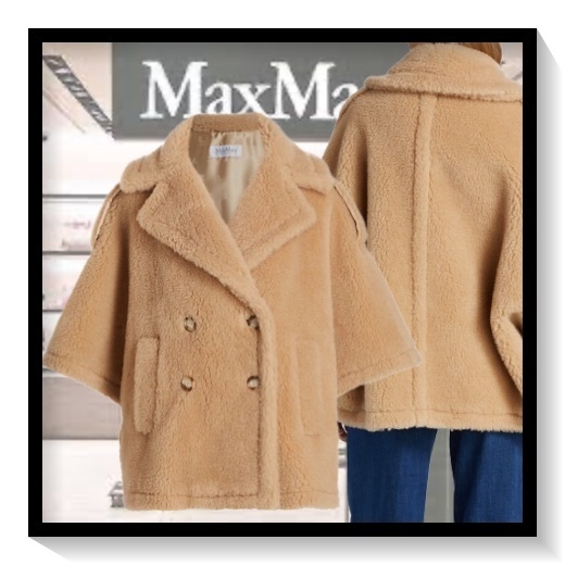 2023年春夏コレクション新作★MAX MARA★テディベア ケープ♪♪