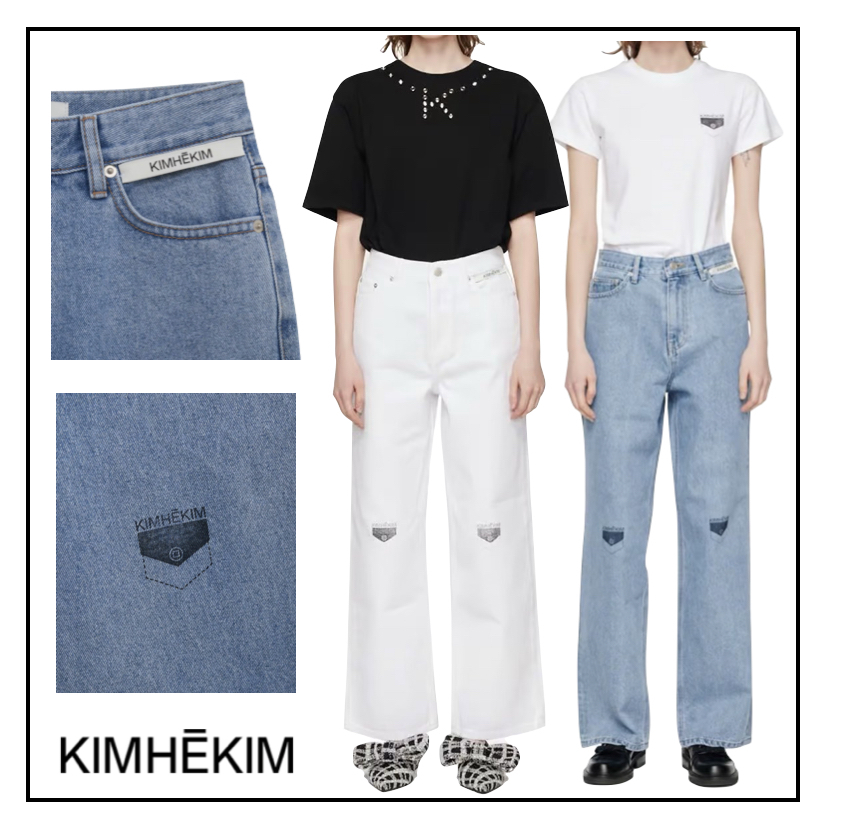 ◇KIMHEKIM◇ pocket stamped デニムパンツ 2color ❤️【ポイント10