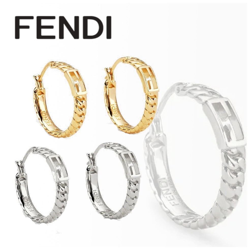 ギフト【FENDI】バゲット ピアス スモール メタル モノグラム 通販は