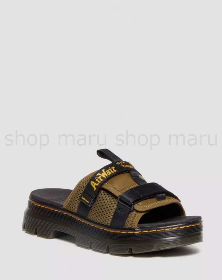 Dr Martens◆AYCE スライド サンダル◆メッシュ レザー ベルクロ Dr.Martens ドクターマーチン サンダルAYCE アイス スライド