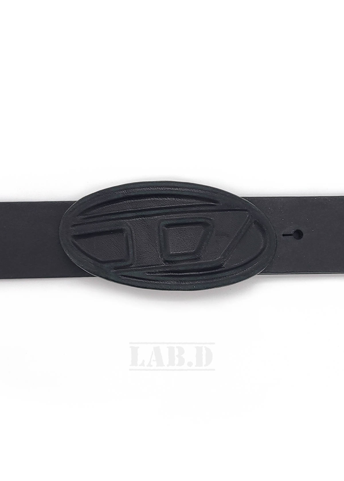 DIESEL | D LOGO B-1DR SCRATCH LEATHER BELT BLACK ベルト