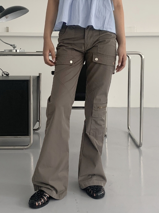 【WONDER WONDER】Larkin Baslock L Bootcut Pocket Cargo Pt