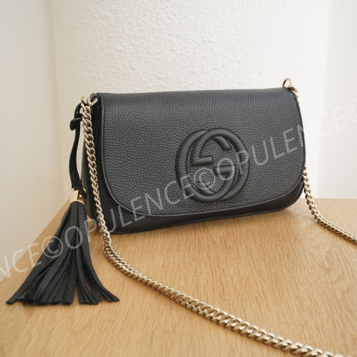 国内買付 すぐ届く GUCCI グッチ SOHO チェーン クロスバッグ