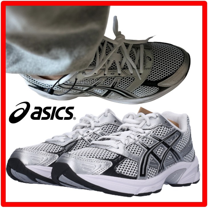 ★人気★【ASICS】★Asics Gel-1130 White Blac.k★23-30cm★