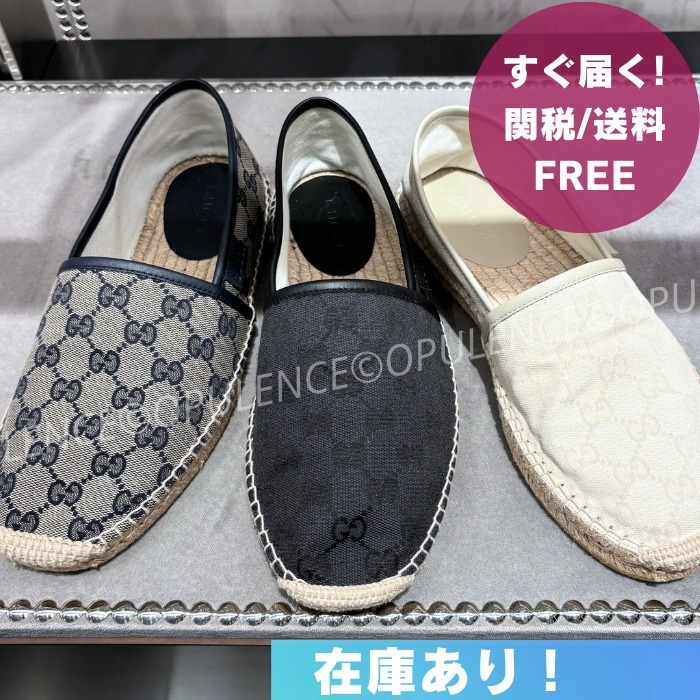 国内買付 すぐ届く グッチ GGキャンバス エスパドリーユ