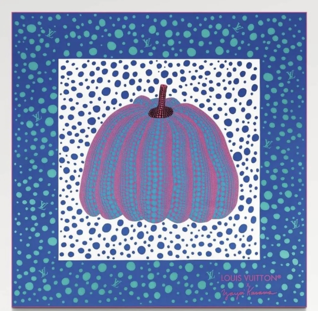 草間彌生 ルイヴィトン カレ LV × YK カレ90 Kusama Yayoi